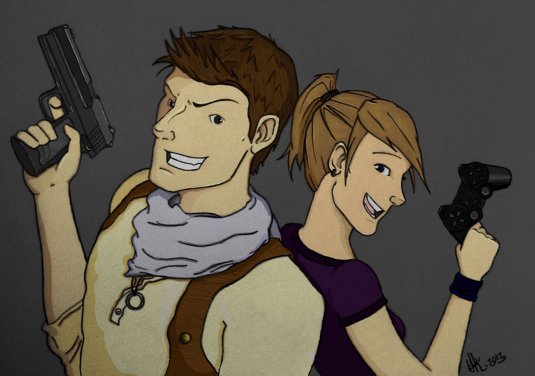 Me and Nathan Drake (Colored)