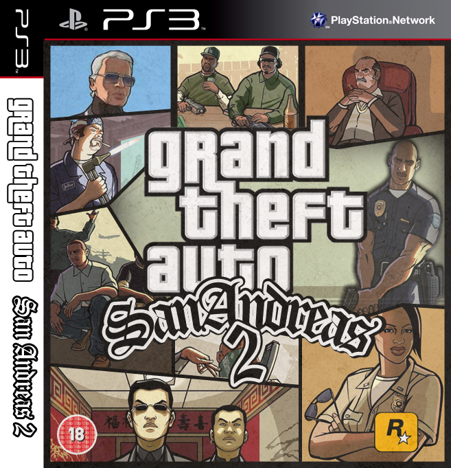 GTA SA PS2, but it's played on PC by HeavenLanes on DeviantArt