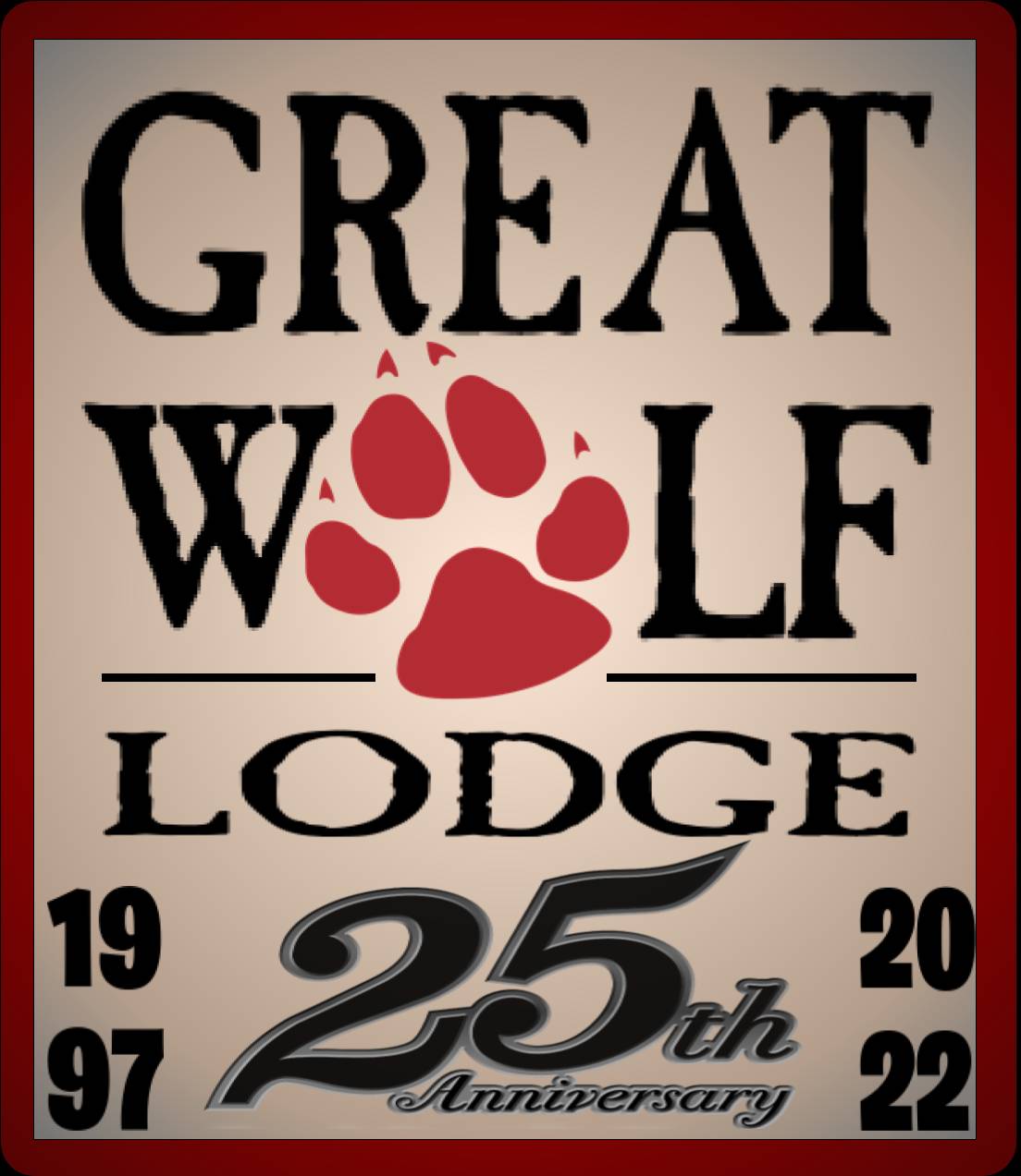 Great Wolf Lodge Logo 25th anniversary! by Mrmorales2002 on DeviantArt