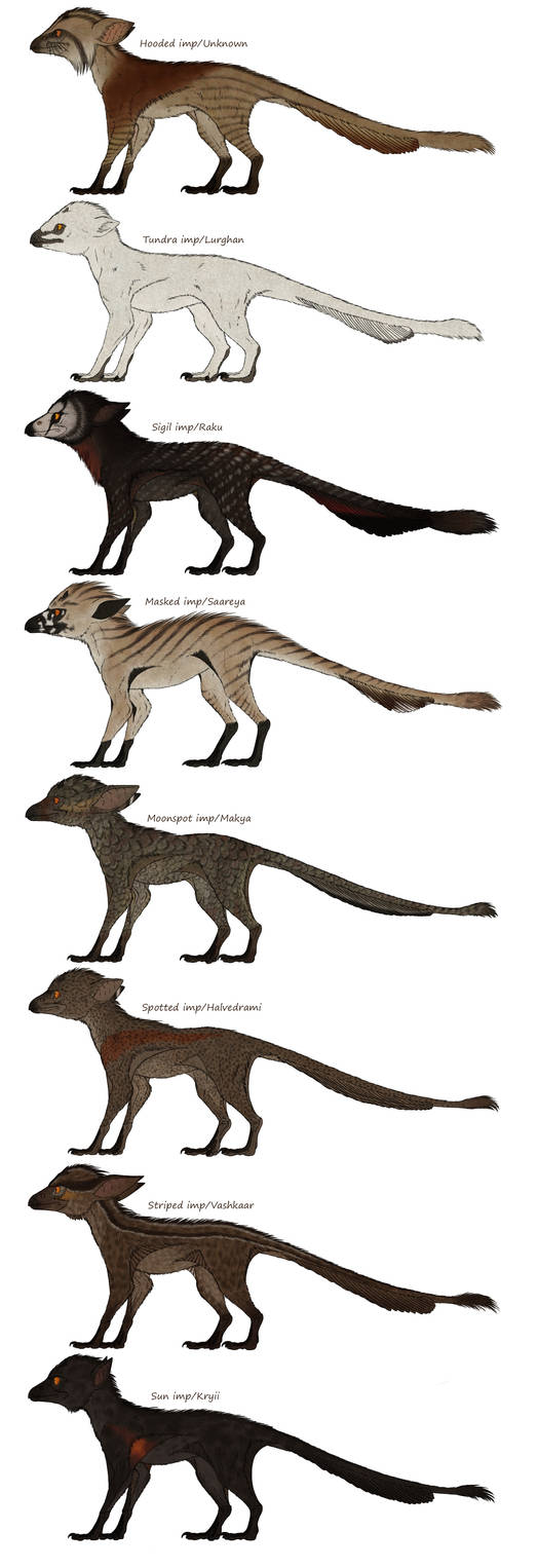 List of known imp species by Ramul on DeviantArt
