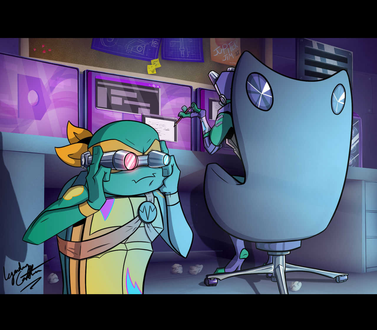 Hanging Out - ROTTMNT by LegendaryGriffin on DeviantArt