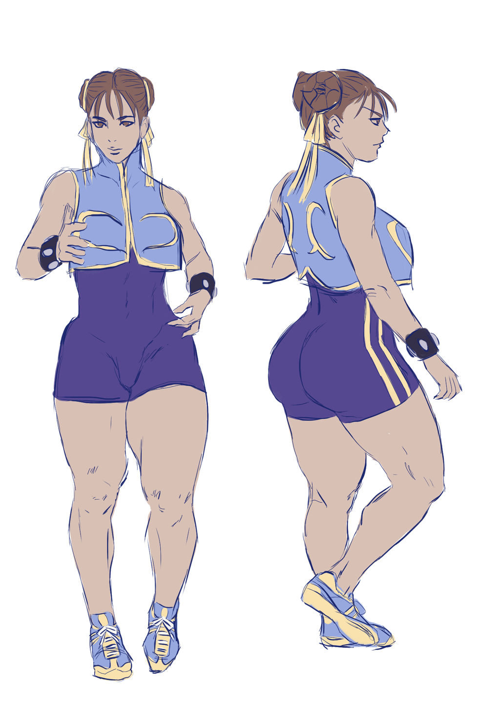 Chin Li Modelo Chun li - Model Sheet by Van-Brand-Artworks on DeviantArt