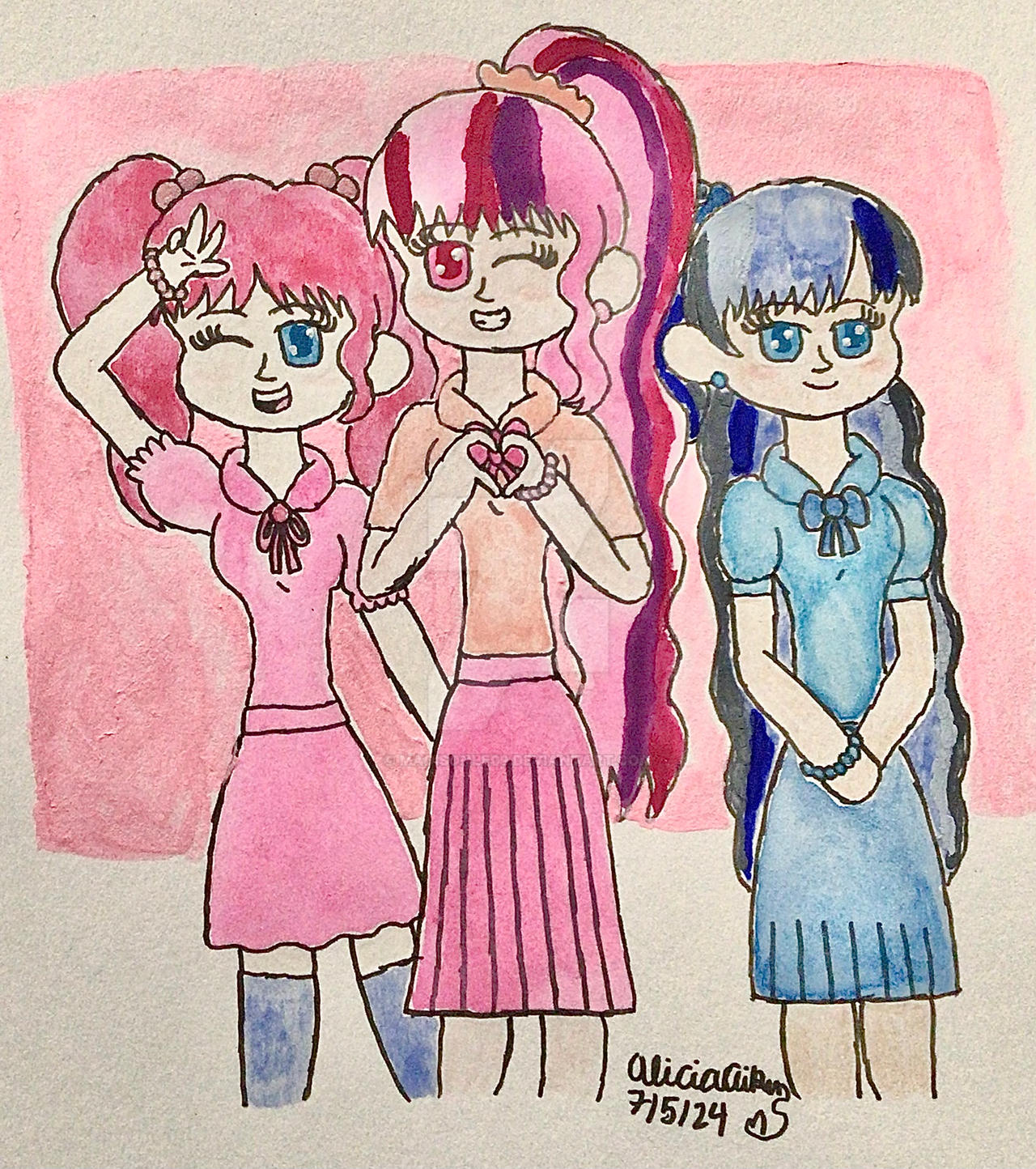 Mylittleartshow8 resquest: The Blink Girls