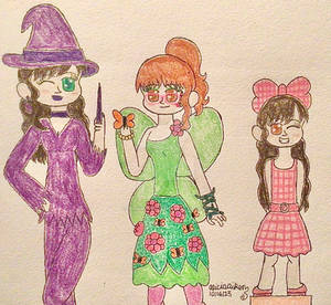 Secondary Seven Girls Halloween 2: Flores Sisters
