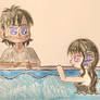 Misty Request: Nick and Kate by the Pool