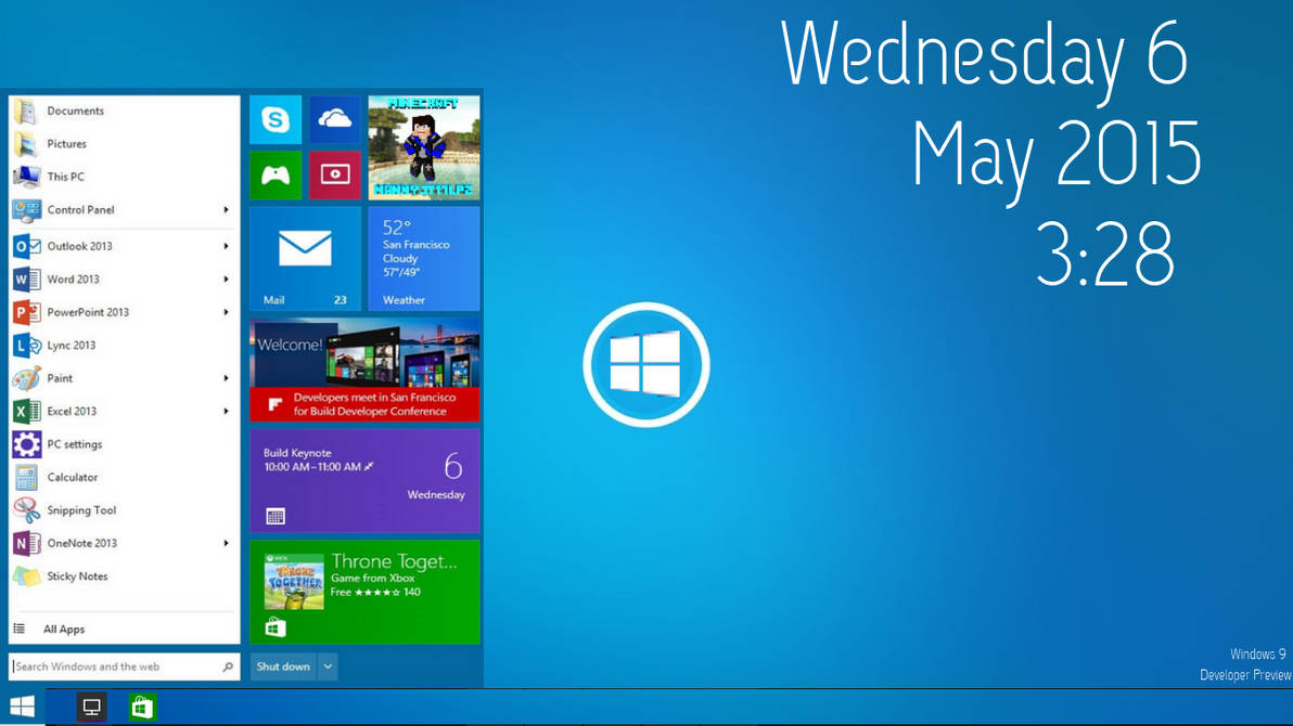 Windows 9 Concept (Part One) by Mannyjt17LPZ on DeviantArt