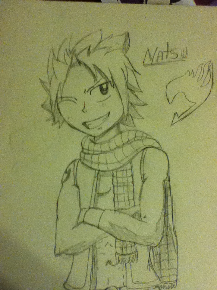 Drawing of Natsu: Fairy Tail