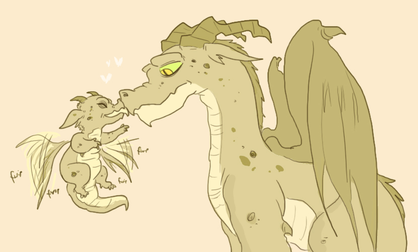 Kissing Daddy Dragon