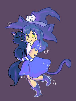 Witchy Cat Girl