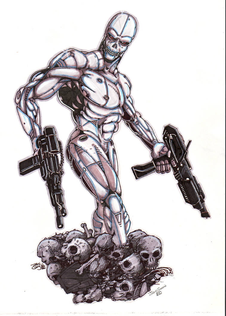 Deviantart Terminator Hybrids Terminator by JonGwynDraws on DeviantArt