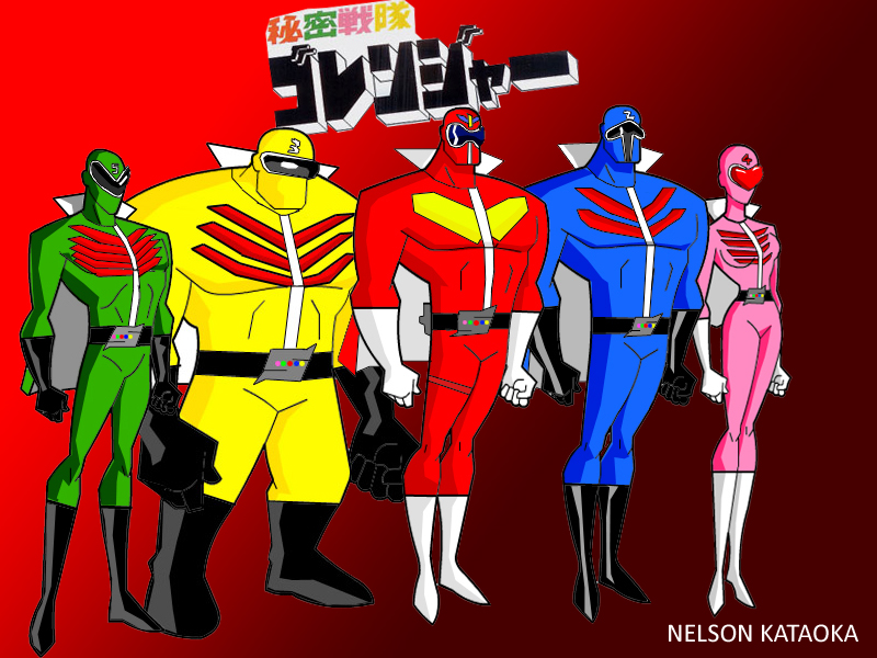 himitsu sentai go ranger by Nelson-Kataoka on DeviantArt