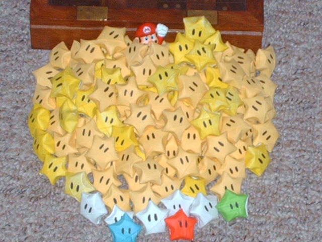 100+ Mario's lucky paper stars