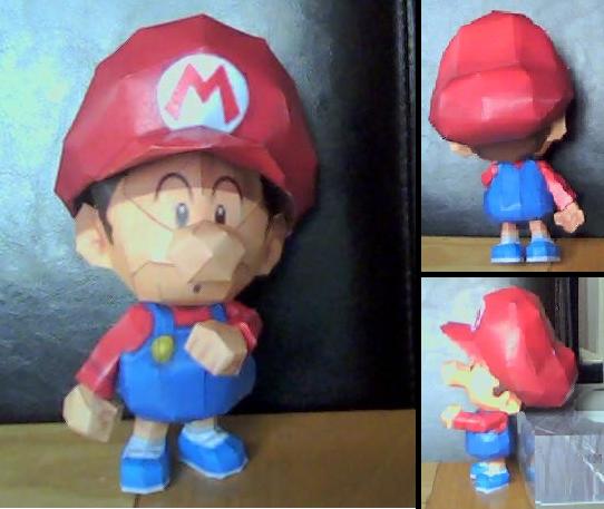 Baby Mario papercraft