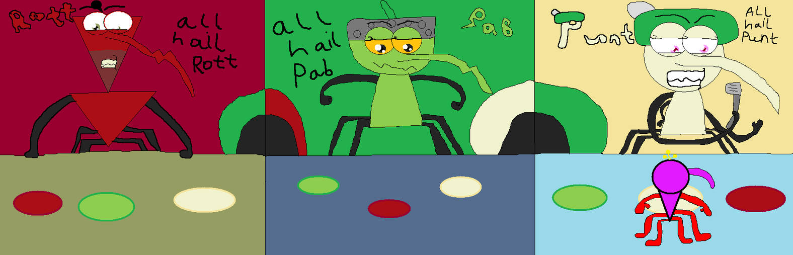 Slams: Rott, Pab n' Punt Party by Emilythebrawler1 on DeviantArt