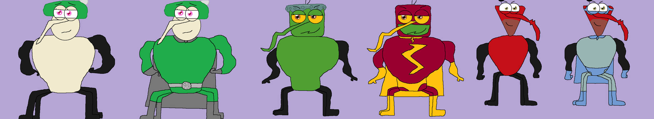 Rott, Pab and Punt as Wrestlers by Emilythebrawler1 on DeviantArt