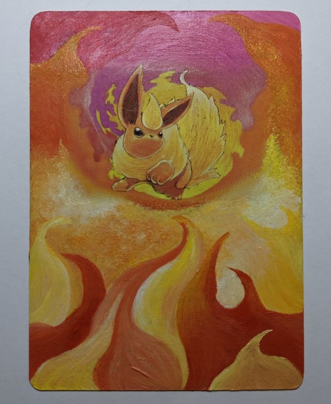 Dark Flareon Pokemon Card Painting by Aphrikelle89 on DeviantArt Dark Flareon Pokemon Card Painting by Aphrikelle89 on DeviantArt