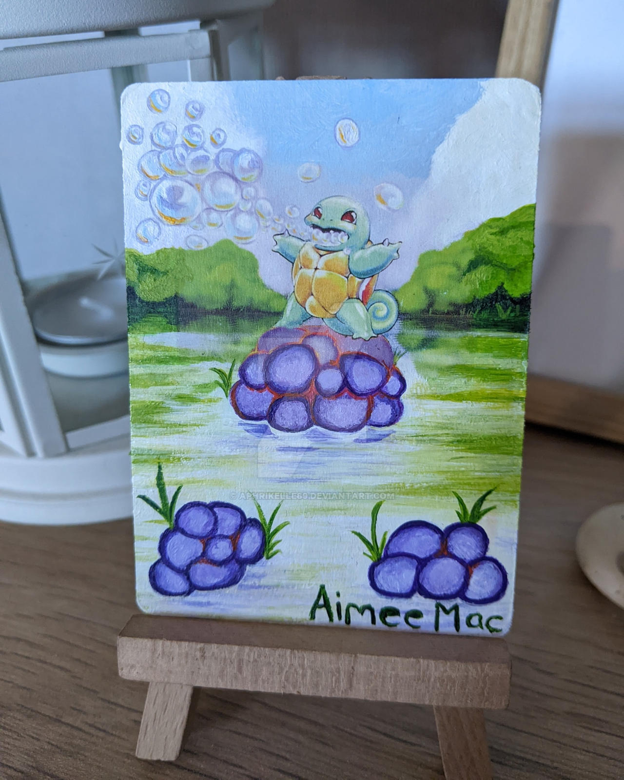 Squirtle Altered Pokemon Card Painting by Aphrikelle89 on DeviantArt