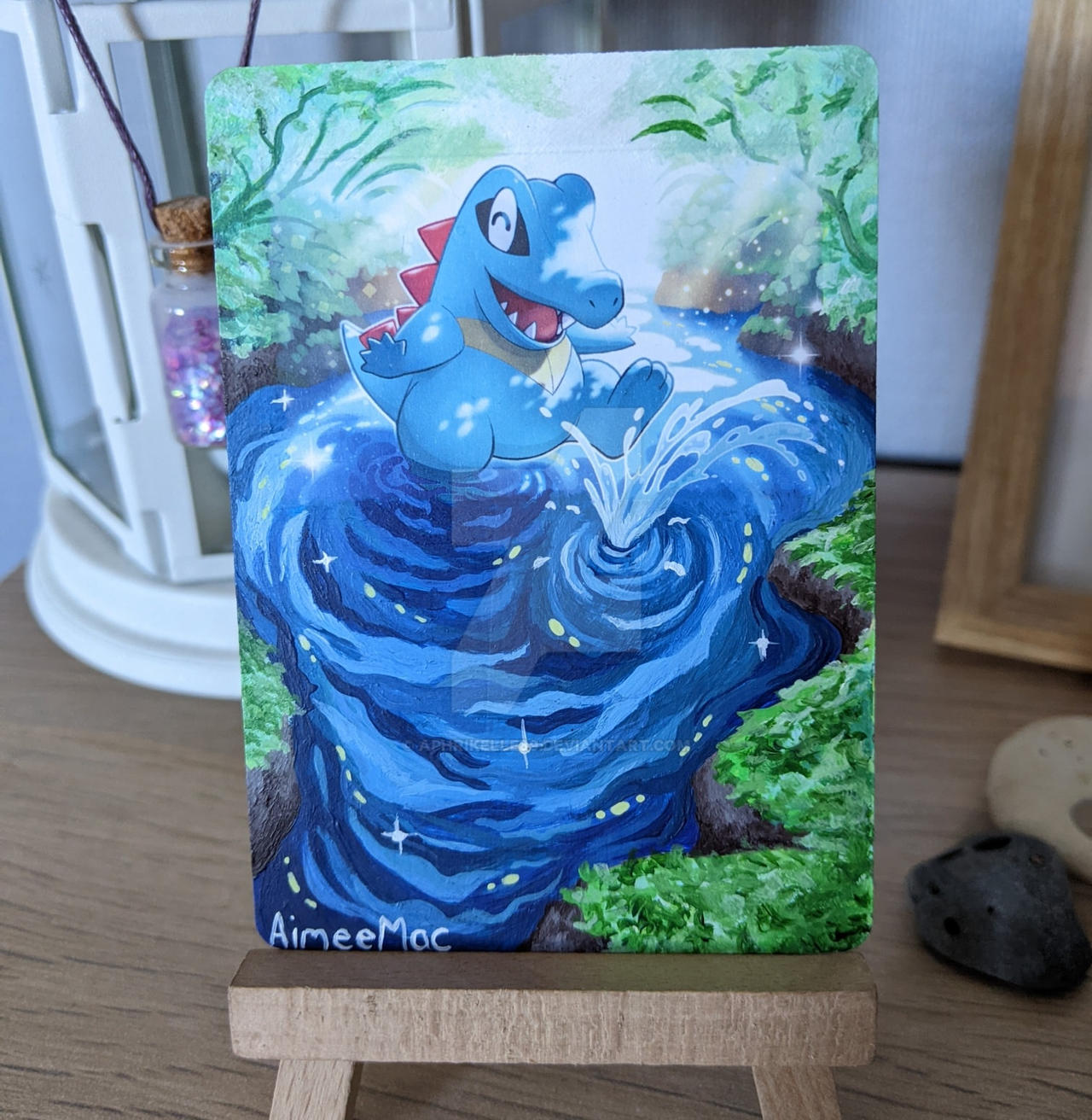 Totodile Pokemon Card Painting By Aphrikelle On Deviantart Totodile Pokemon Card Painting By Aphrikelle On Deviantart