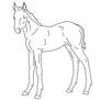 foal line art 2