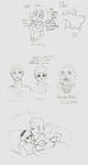 Walking Dead Sketch Dump by BrushBell