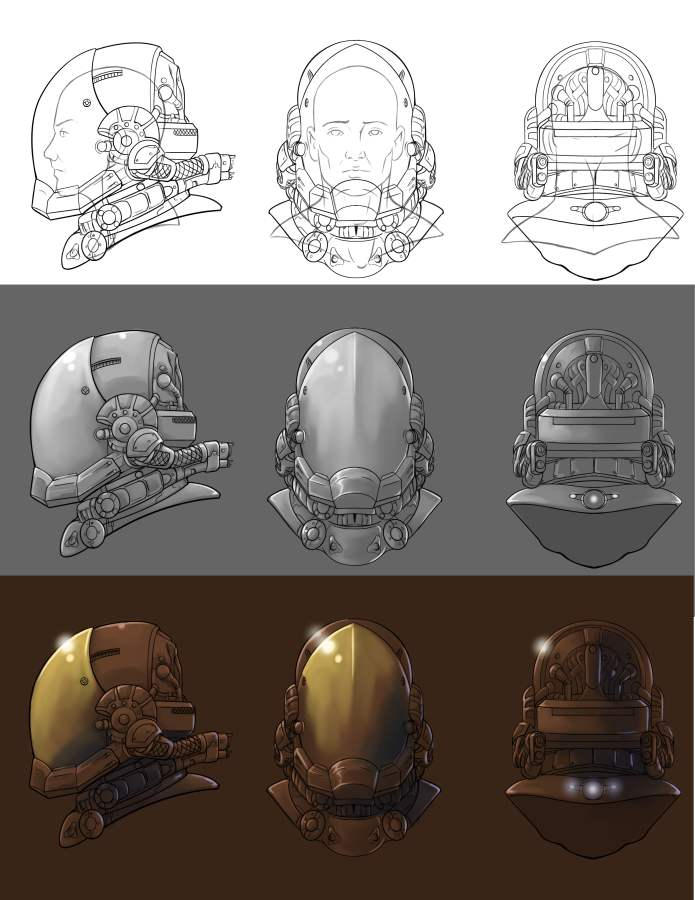 Hardsuits Deviantart hardsuit helmet progression by hattonslayden on DeviantArt