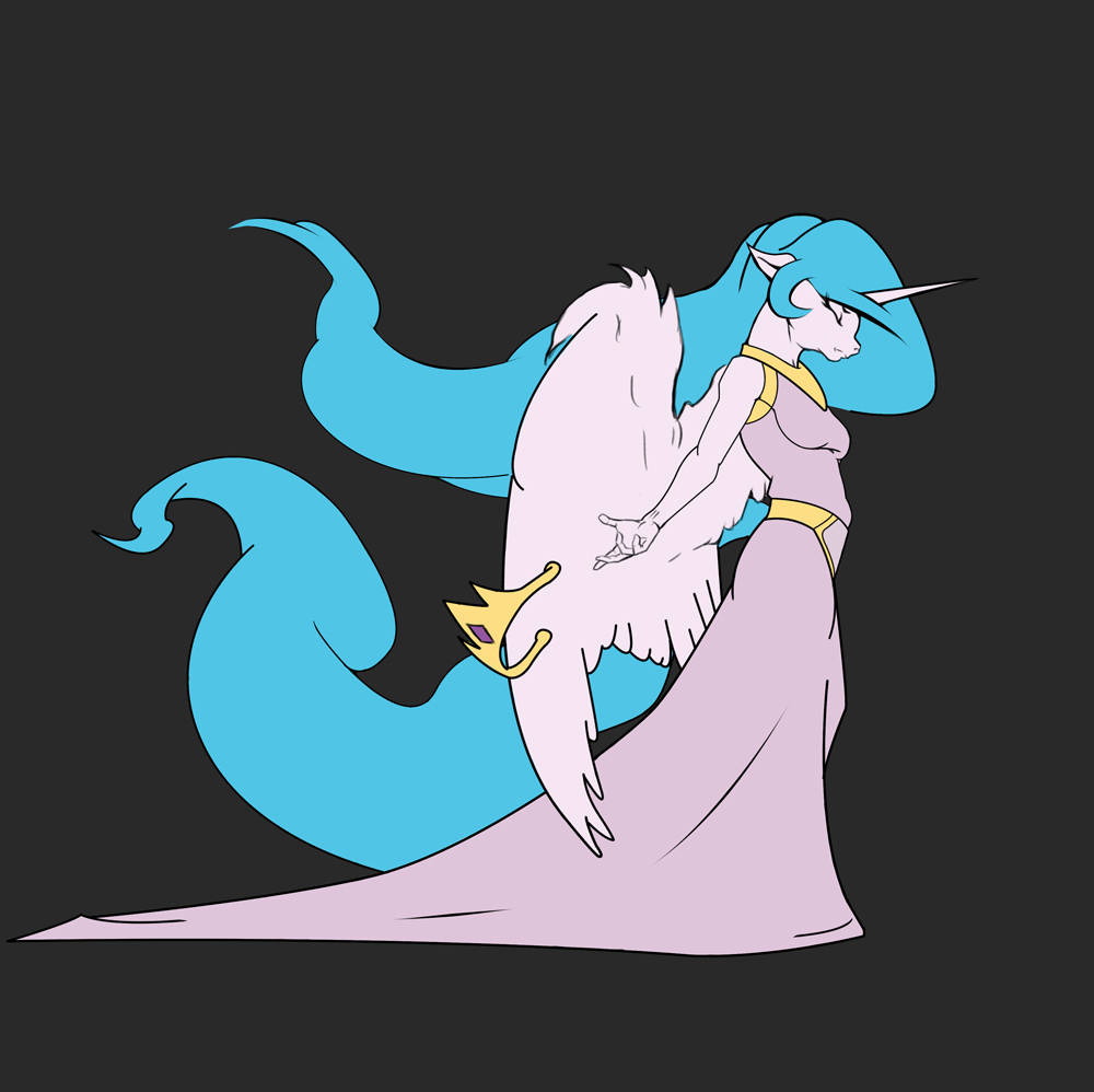 Princess Celestia a crown too heavy flats