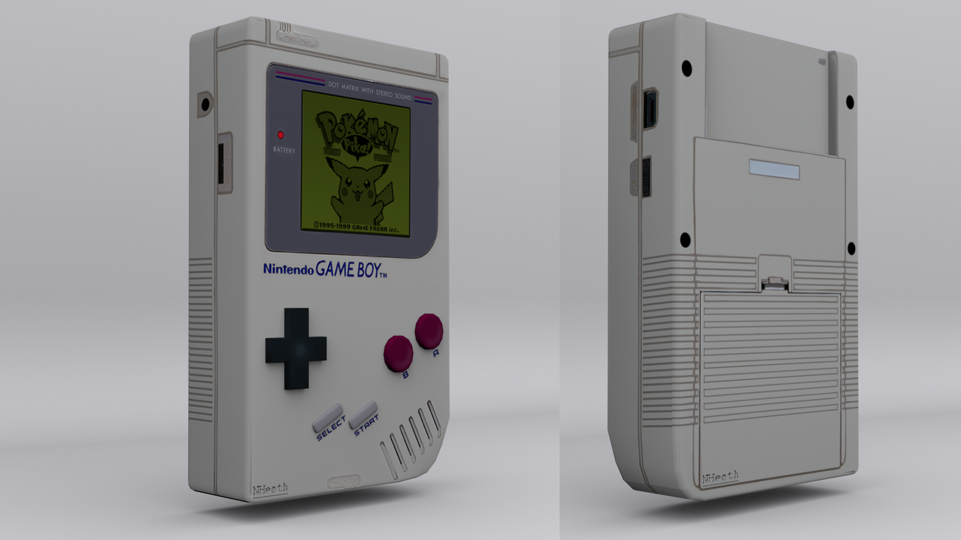 3D Original Gameboy - Pokemon Yellow