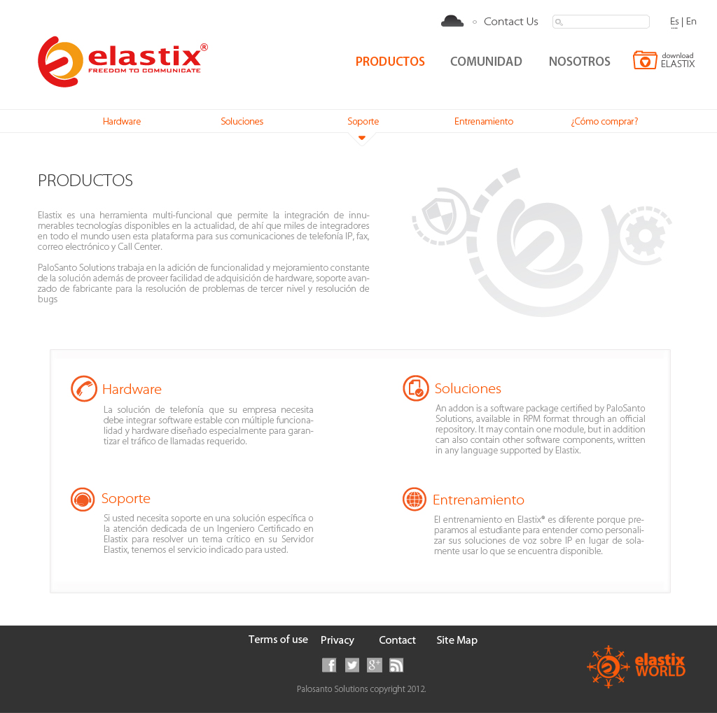 Interior re-design for Elastix website