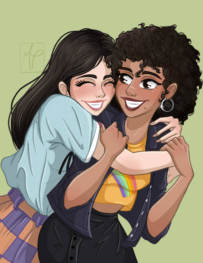 Commission of two friends by itsmtarte on DeviantArt
