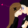 Zak being kissed