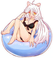 Hanekawa floatie