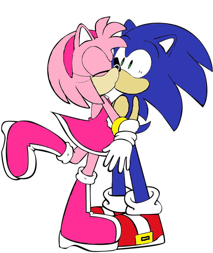 Colors Live - SonAmy first kiss by Mmaxi