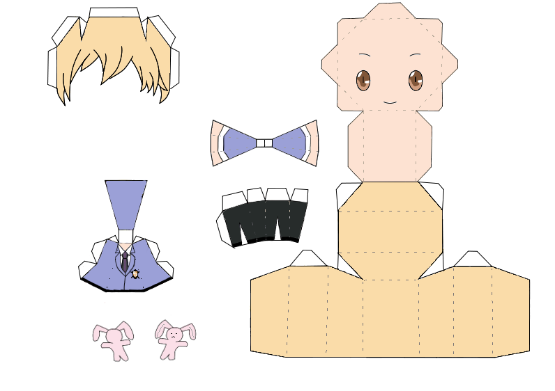 Honey Sempai Papercraft by groncaloncia on DeviantArt