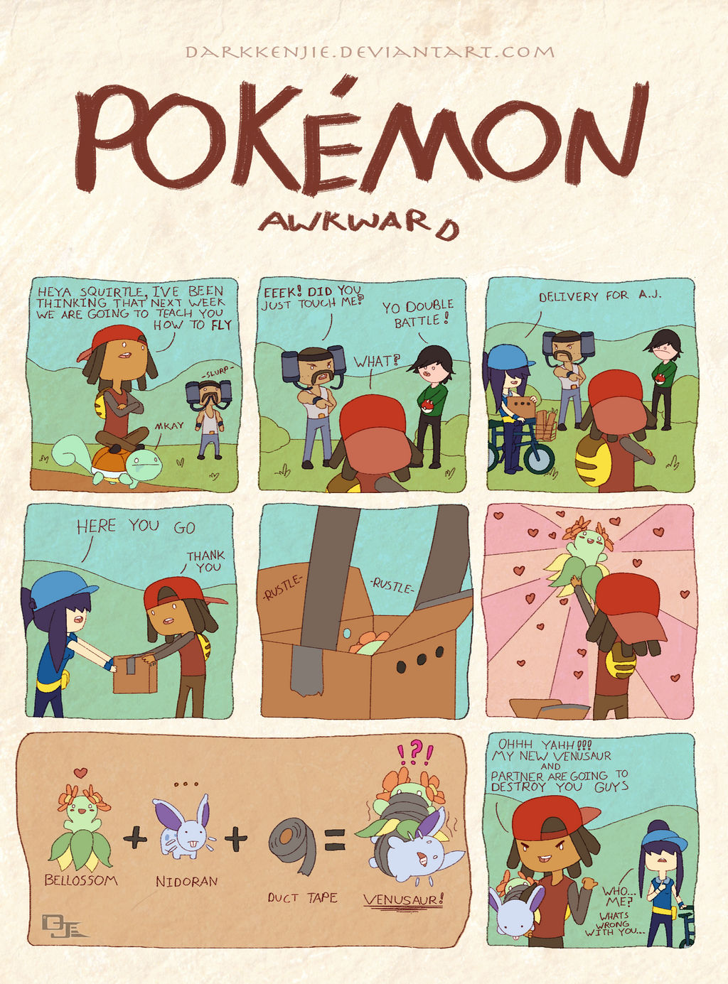 Pokemon Awkward: Ducked Together by DarkKenjie