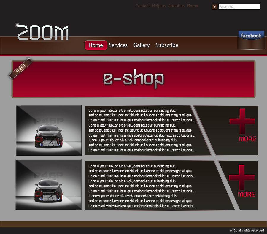 zOOm web template by panos46 on DeviantArt