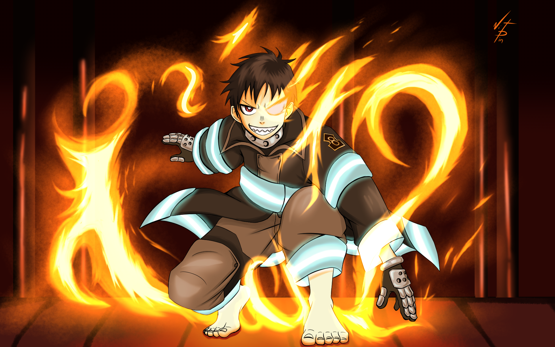 Fire Force Shinra By 1vip On Deviantart
