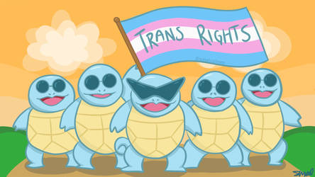 Squirtle Squad!!! Trans Rights!!! by smelcolm