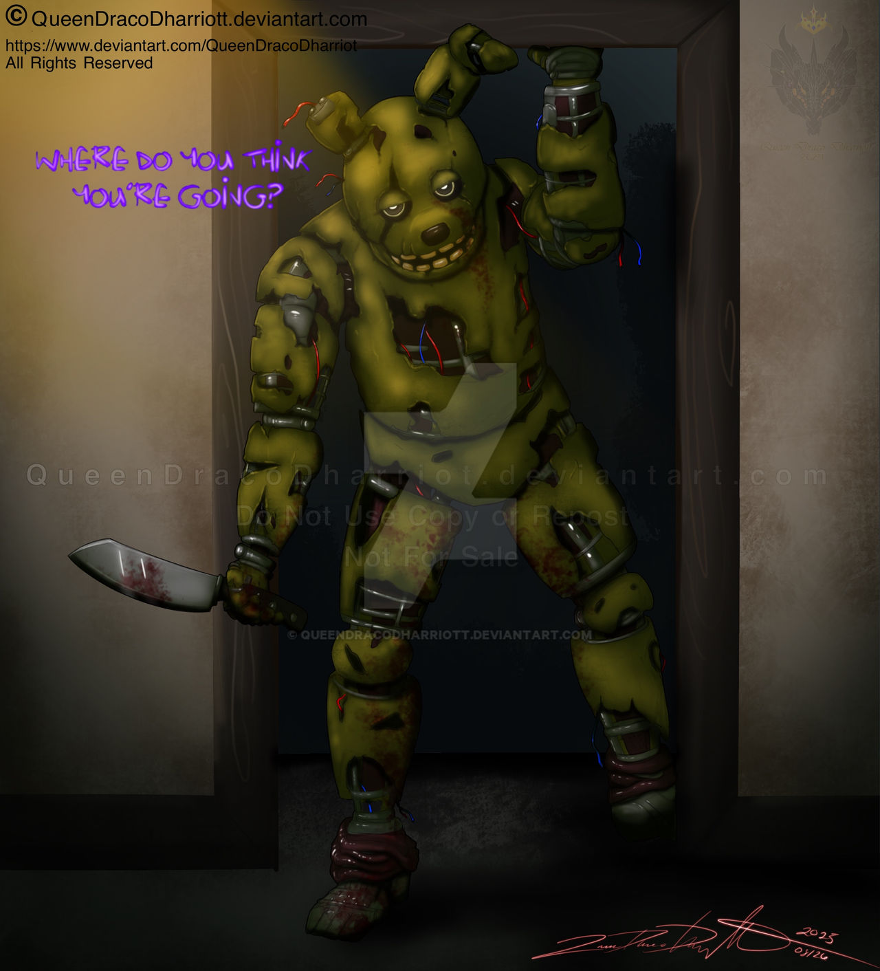 Spring Trap Db Springtrap DBD by QueenDracoDharriott on DeviantArt