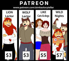 My Patreon tiers