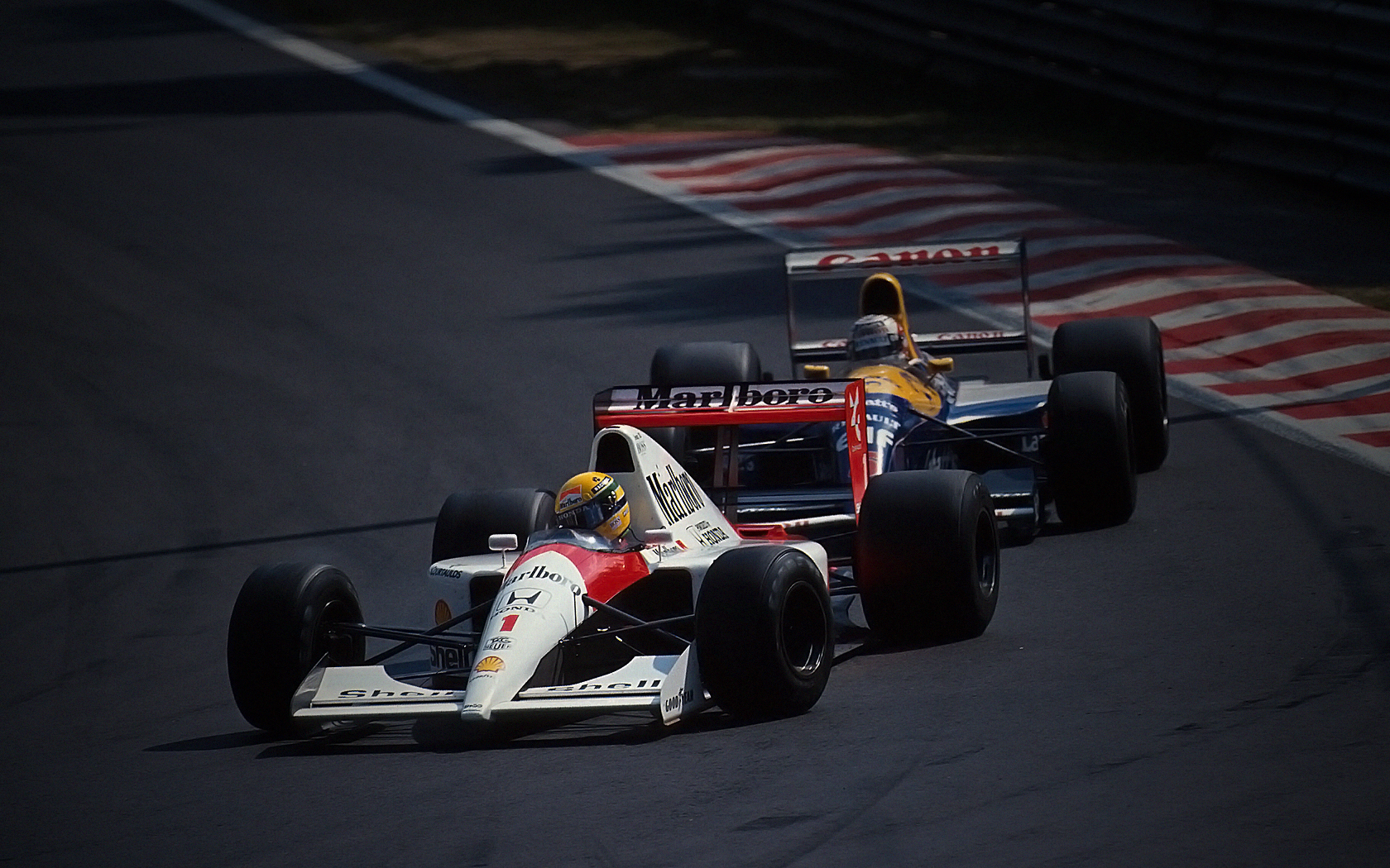 Ayrton Senna Nigel Mansell