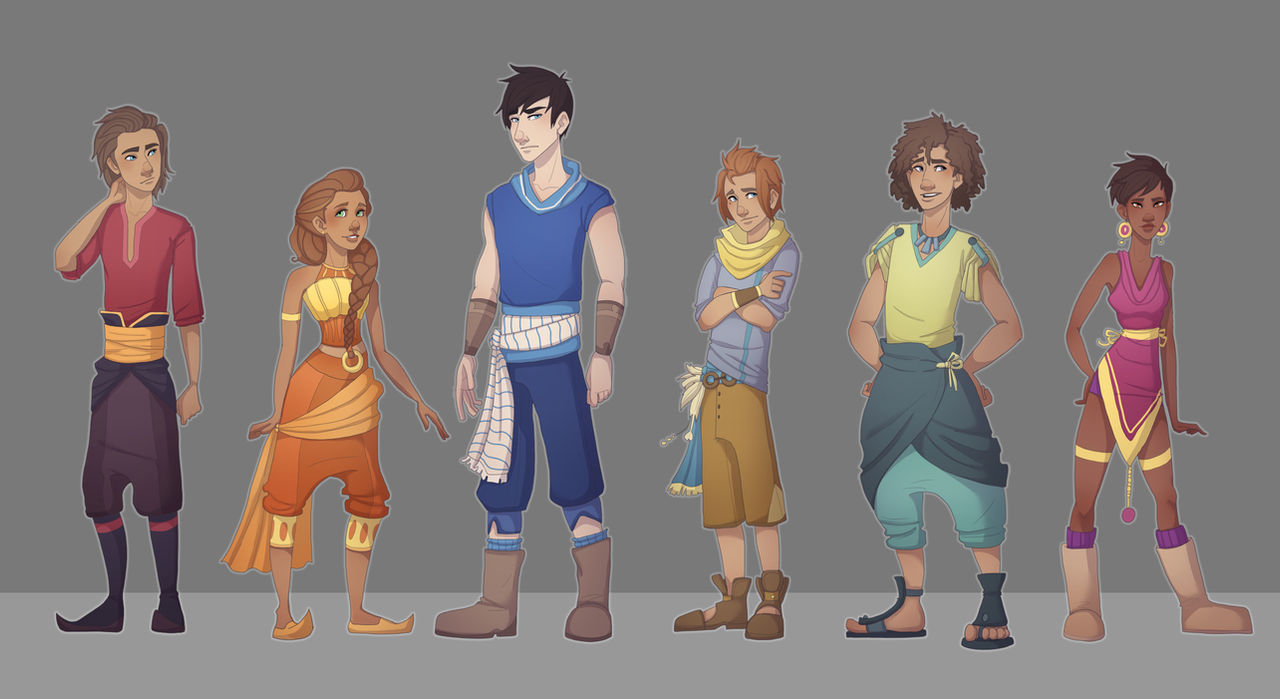 Character Line Up Types Character Line-up by MissNeems on DeviantArt