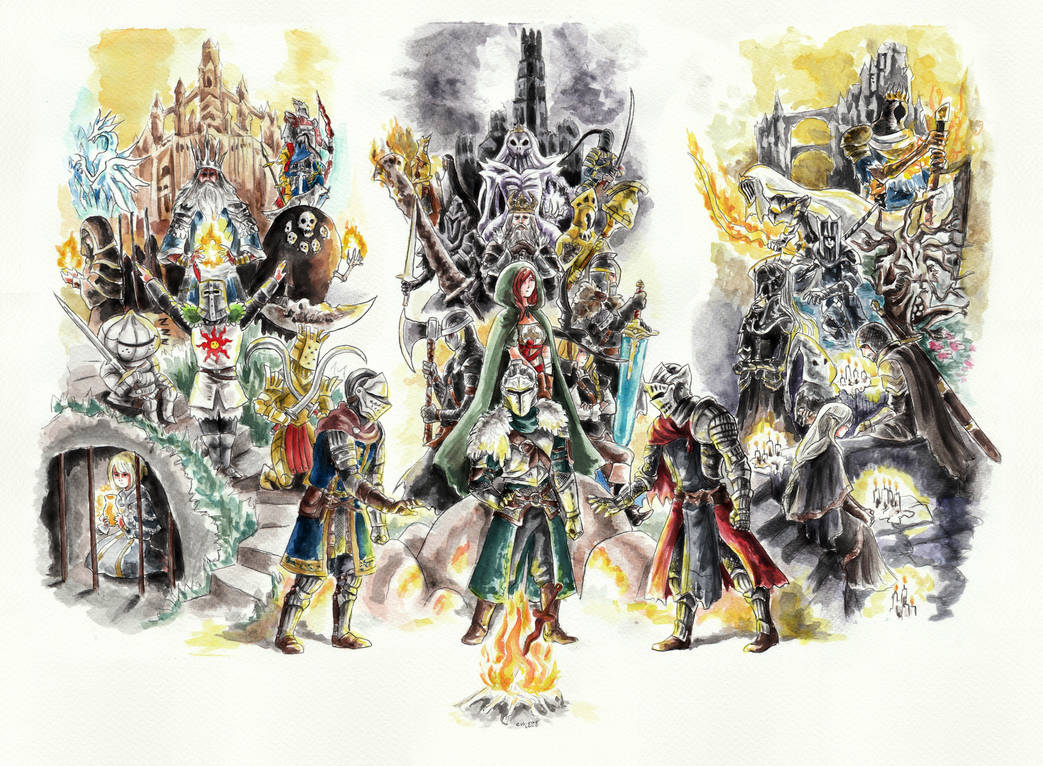 Dark Souls Trilogy by evseme on DeviantArt