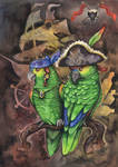 Parrots of the Caribbean by kiriOkami