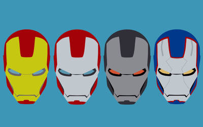 Iron Man helmets touched up