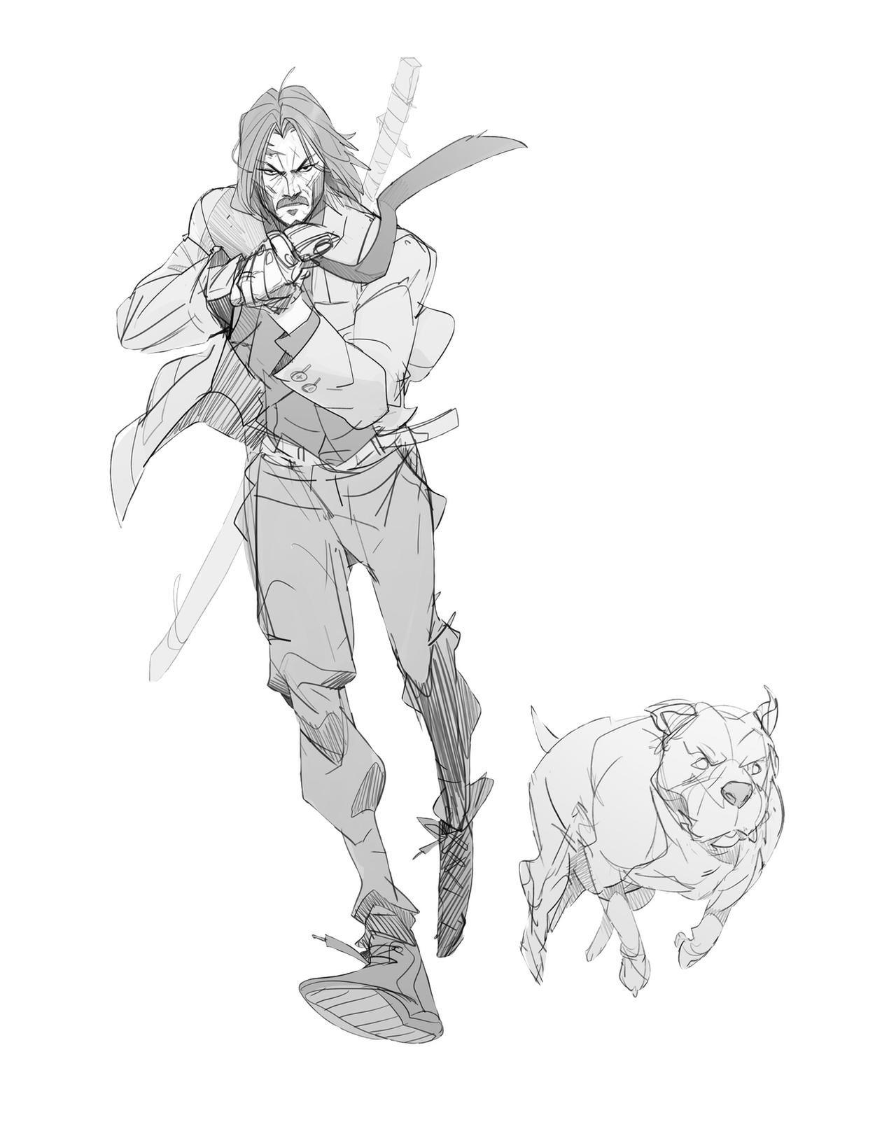 John lineart by ricke76 on DeviantArt