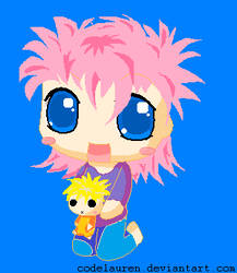 Pink girl with a nowere plushy