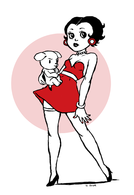 Betty Boop and Pudgy