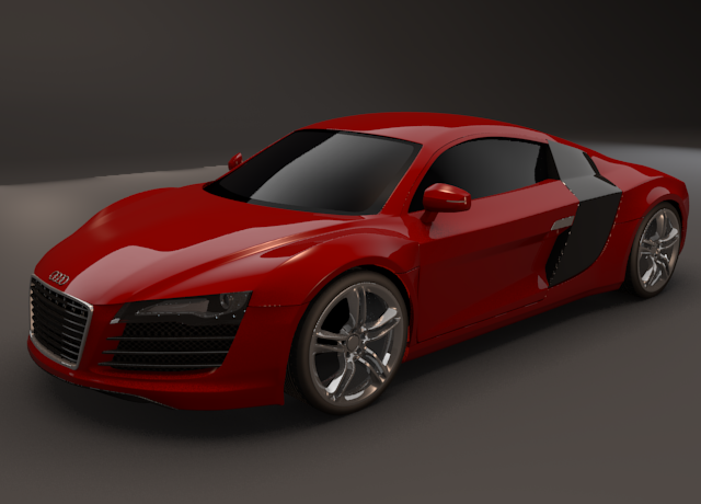 Audi r8 test render