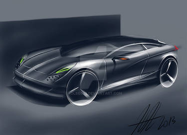 Coupe concept digital painting