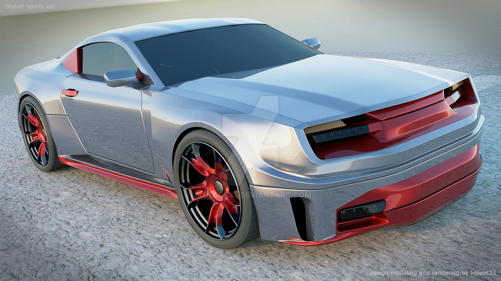 Stylish sports car rendering project 1 by koleos33 on DeviantArt